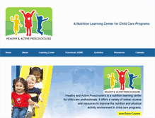 Tablet Screenshot of healthypreschoolers.com